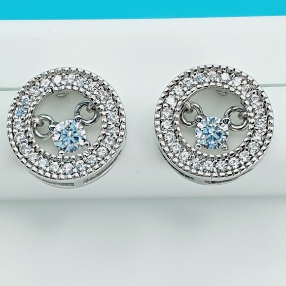 "925 Sterling Silver CZ Beautiful Earrings for Women, 1USPAR4192 - Picture 2 of 11